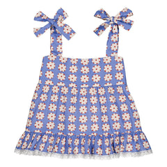 Hallo Simone – Top Lucie Fleuri | Blau