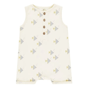 Rylee + Cru - Davis Overall-Shorts | Elfenbein