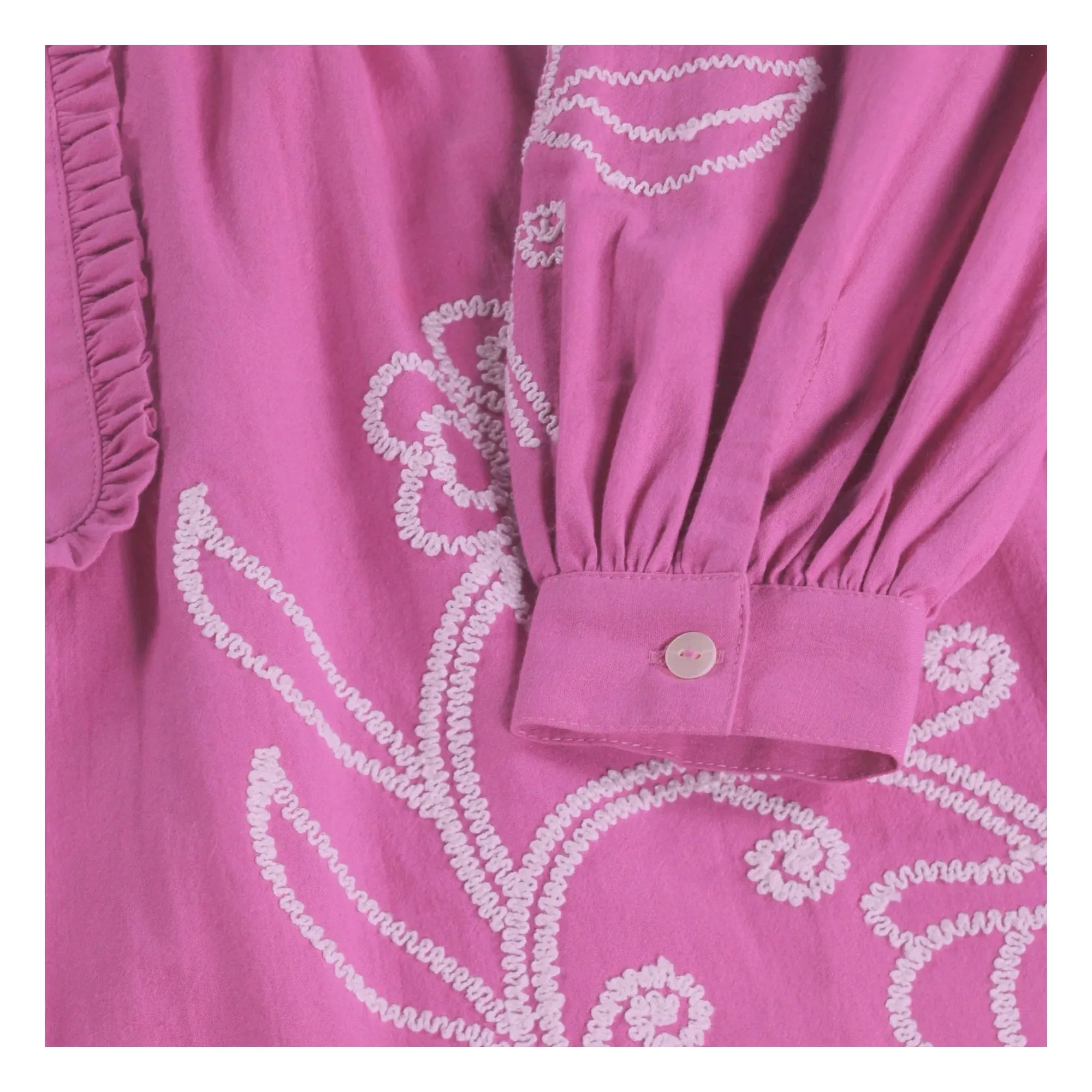 Molo - Crelo Kleid mit Knöpfen Bio-Baumwolle Blumen | Lila