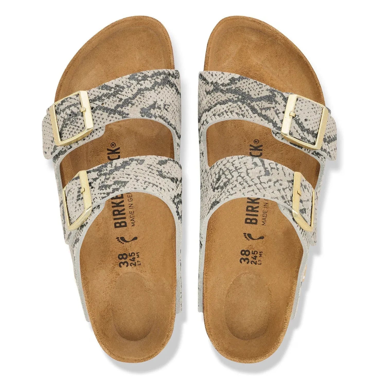 BIRKENSTOCK - Arizona Snake Sandalen | Hellgrau