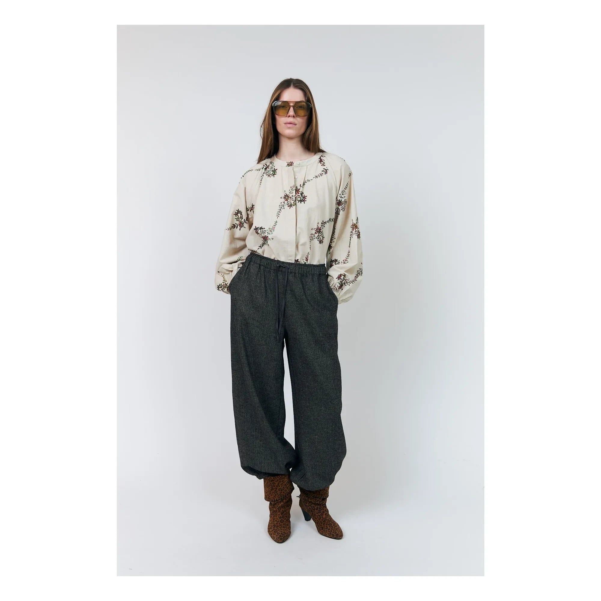 Lollys Laundry - Hailey Pamuk bluz | Krem