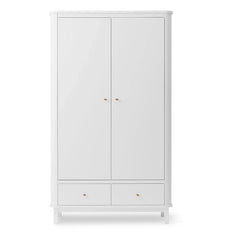 Oliver Furniture - 2 Kapılı Huş Gardırop | Beyaz