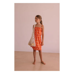 We Are Kids - Mina Palm Kleid Bio-Baumwolle | Orange
