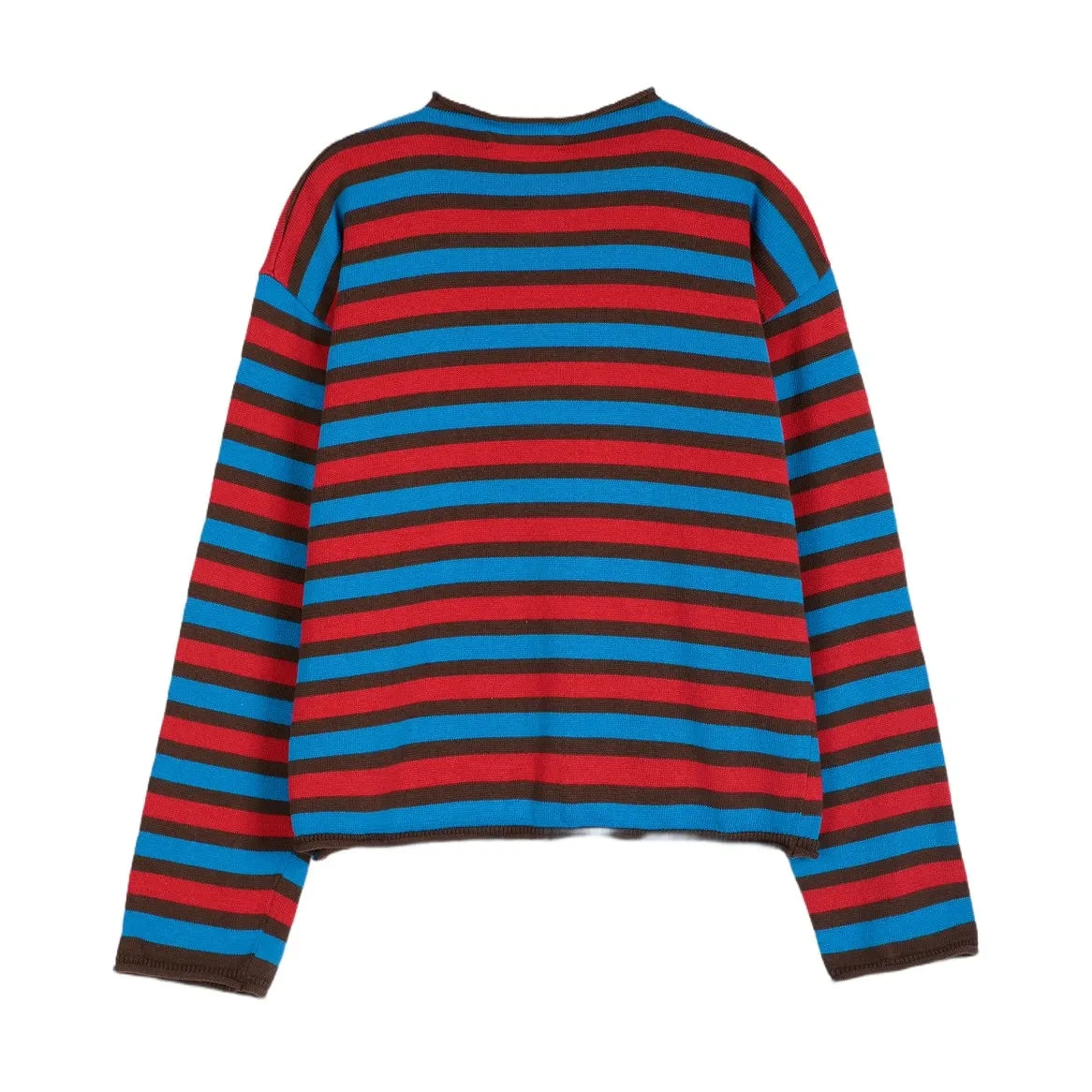 Bobo Choses – Gestreifte Strickjacke aus Bio-Baumwolle | Rot