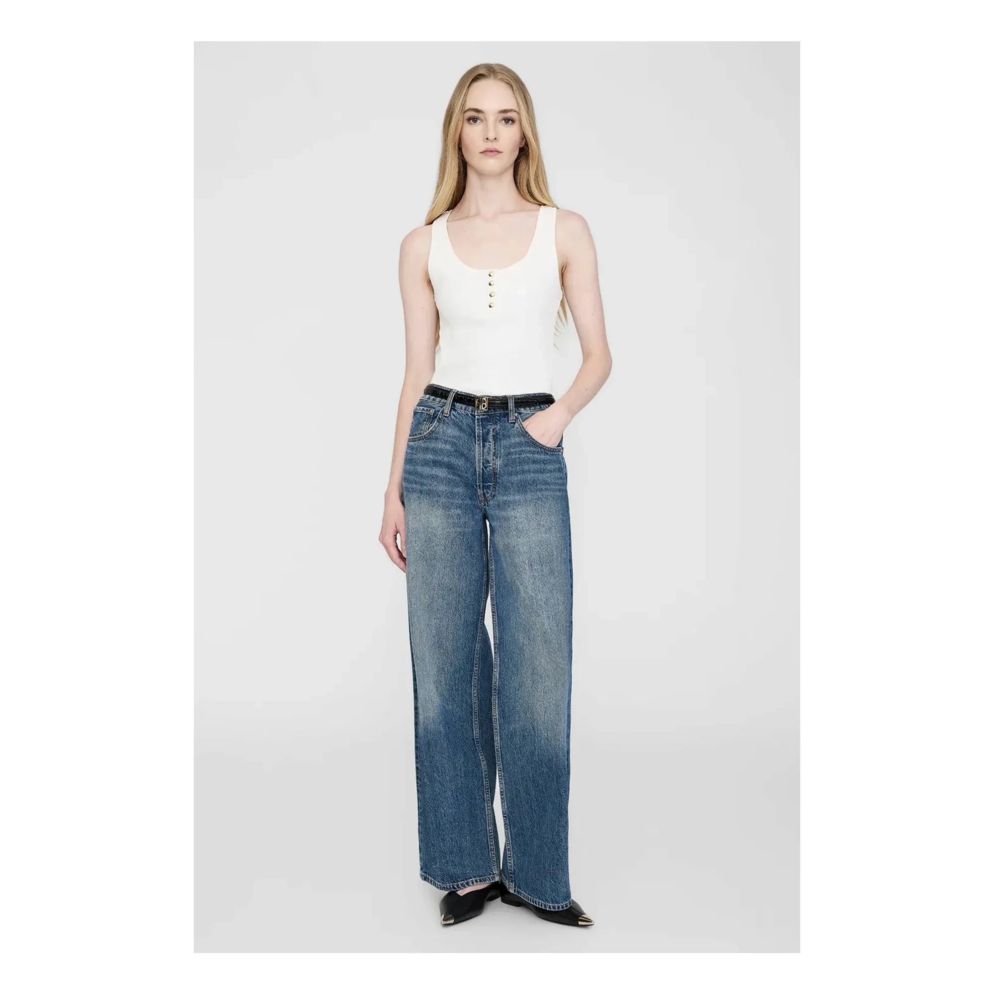 Anine Bing - Alessia Tanktop | Ivory
