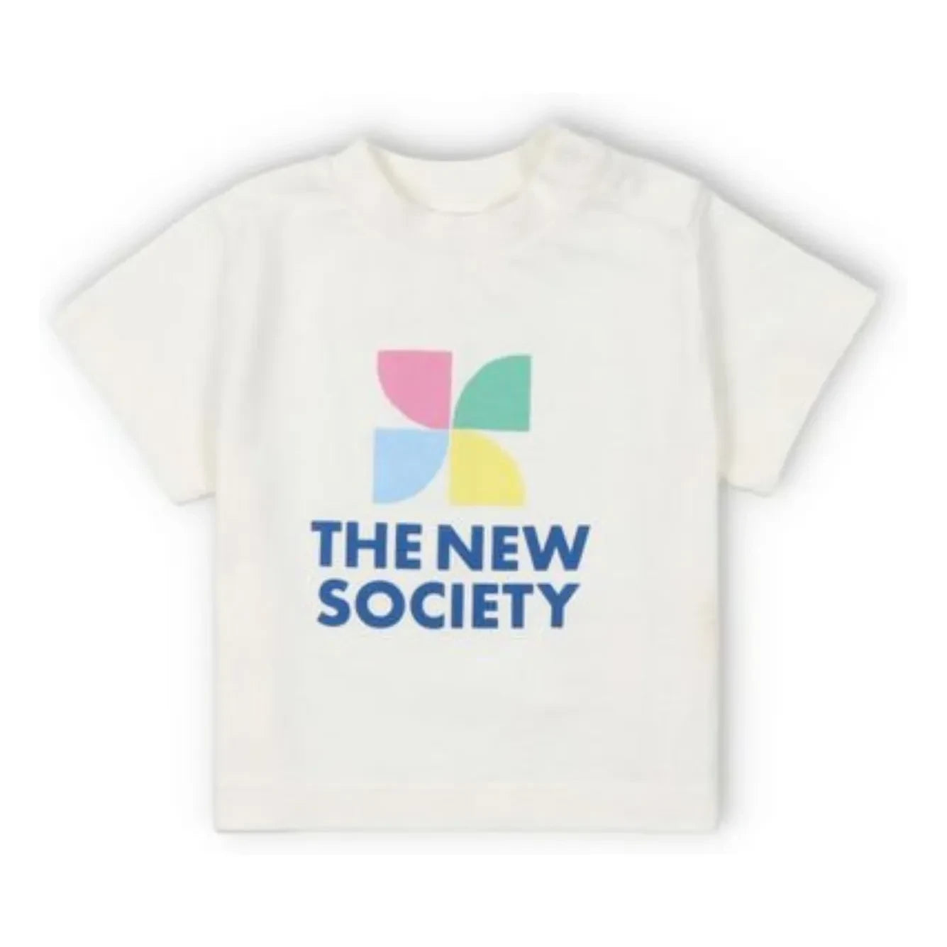 the new society - Mykonos Baby Logo T-Shirt | Ecru