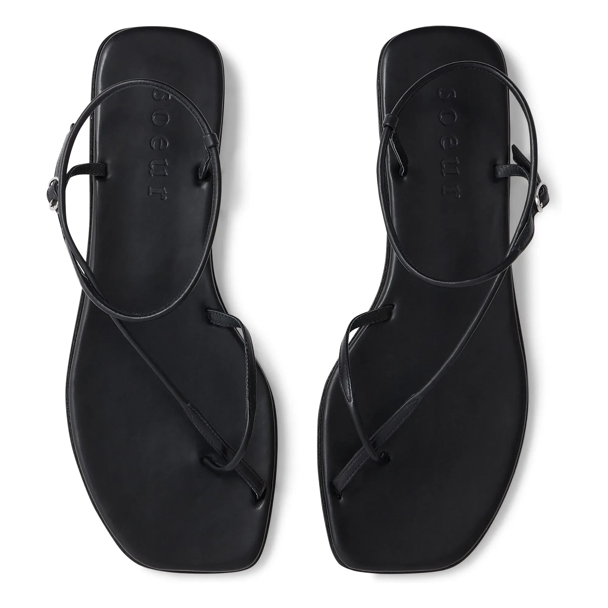 Soeur - Rosalie Leder Sandalen | Schwarz