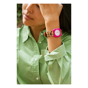 Mini Kyomo - Leopard Watch - Mini Kyomo x Taxi Brousse | Braun
