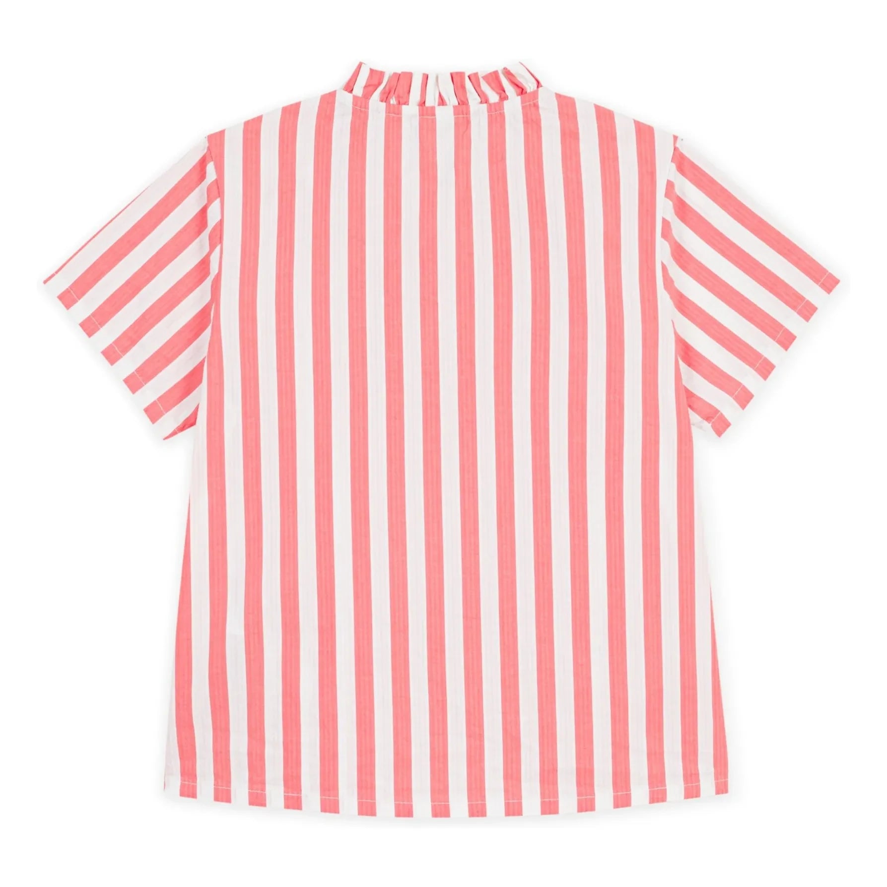 Petit Bateau - Gestreifte Bluse aus Bio-Baumwolle | Koralle