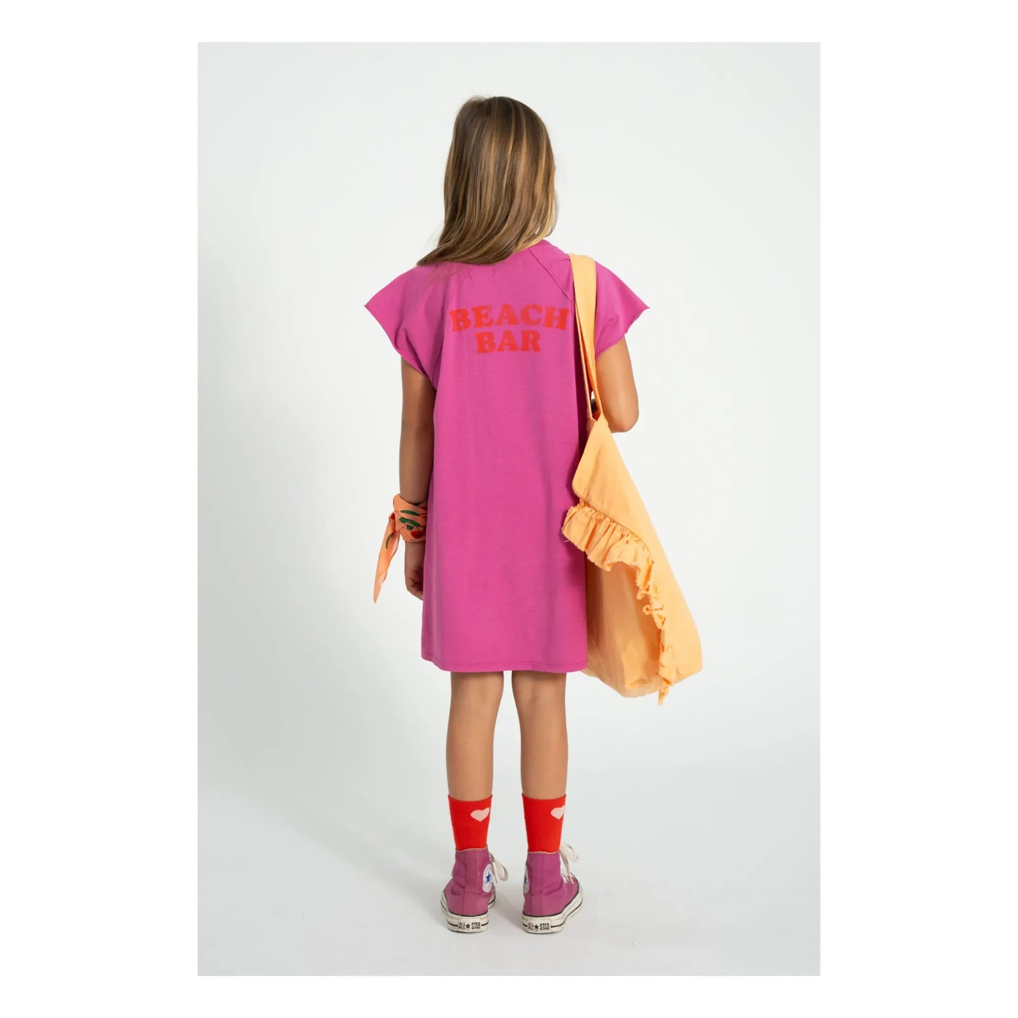 Piupiuchick - Glace T-Shirt-Kleid | Fuchsia