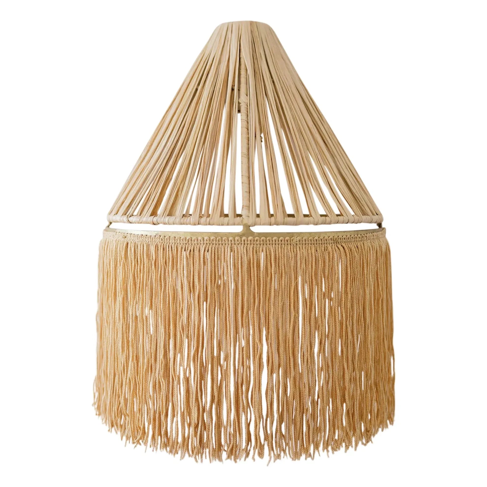 Honoré - Raffia Wandleuchte | Gold