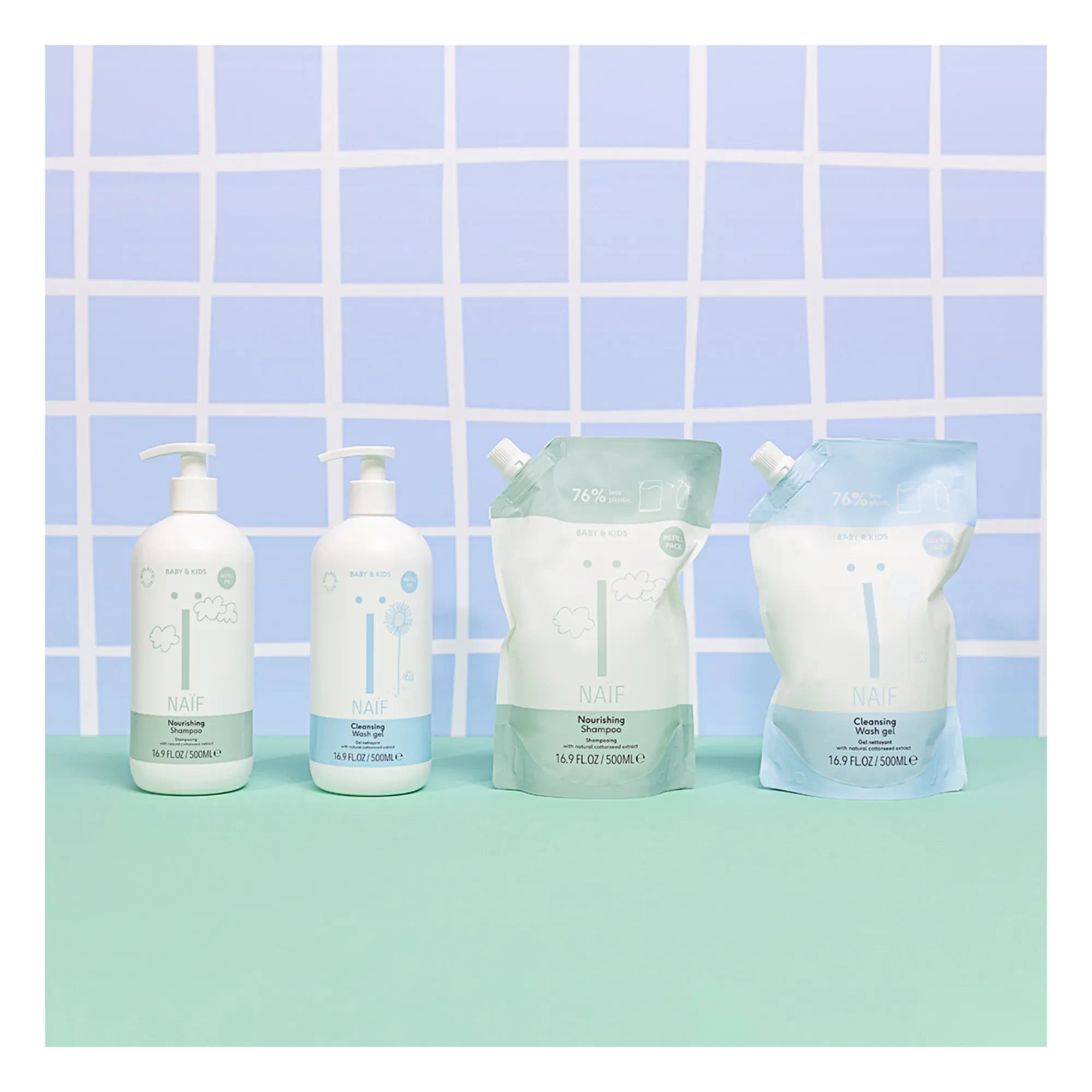 Naïf Natural Skincare - Duschgel Nachfüllpackung - 500 ml