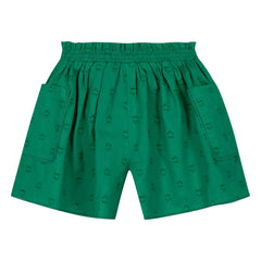 Bonton - Novis Mini Hearts Kurze Shorts | Smaragdgrün