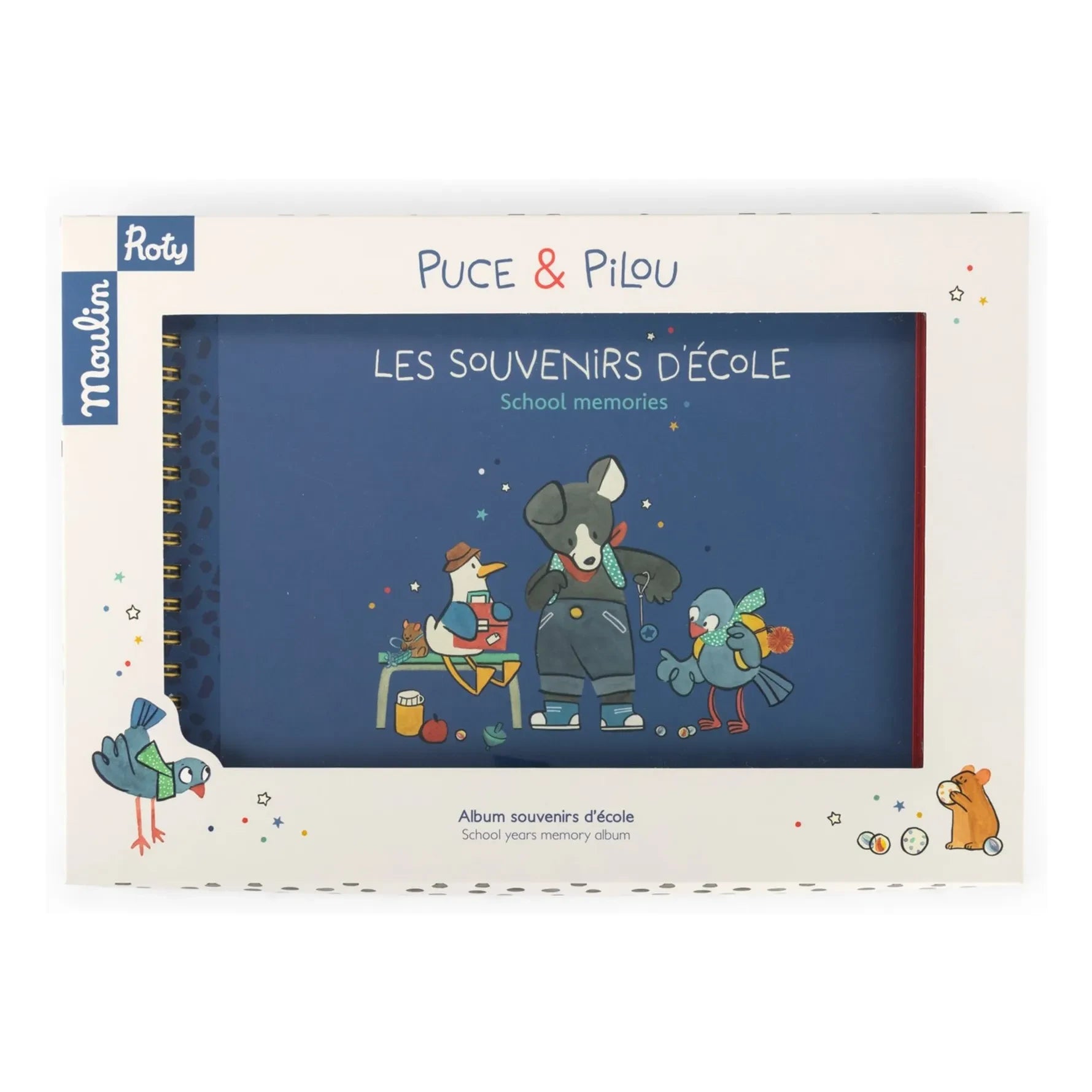 Moulin Roty - Schul-Erinnerungsalbum - Puce & Pilou