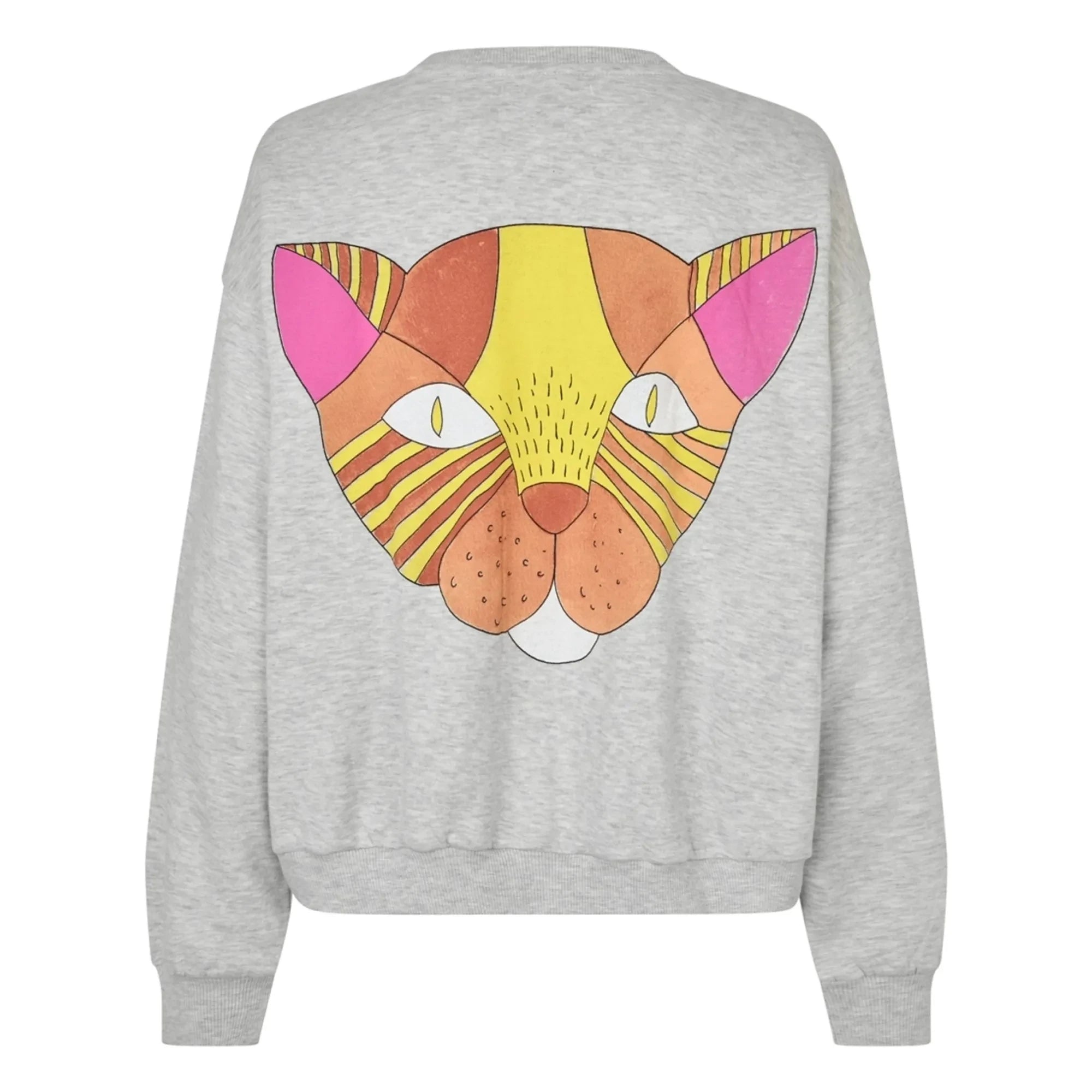 Lollys Laundry - Sweatshirt Katze Sydney Baumwolle | Grau