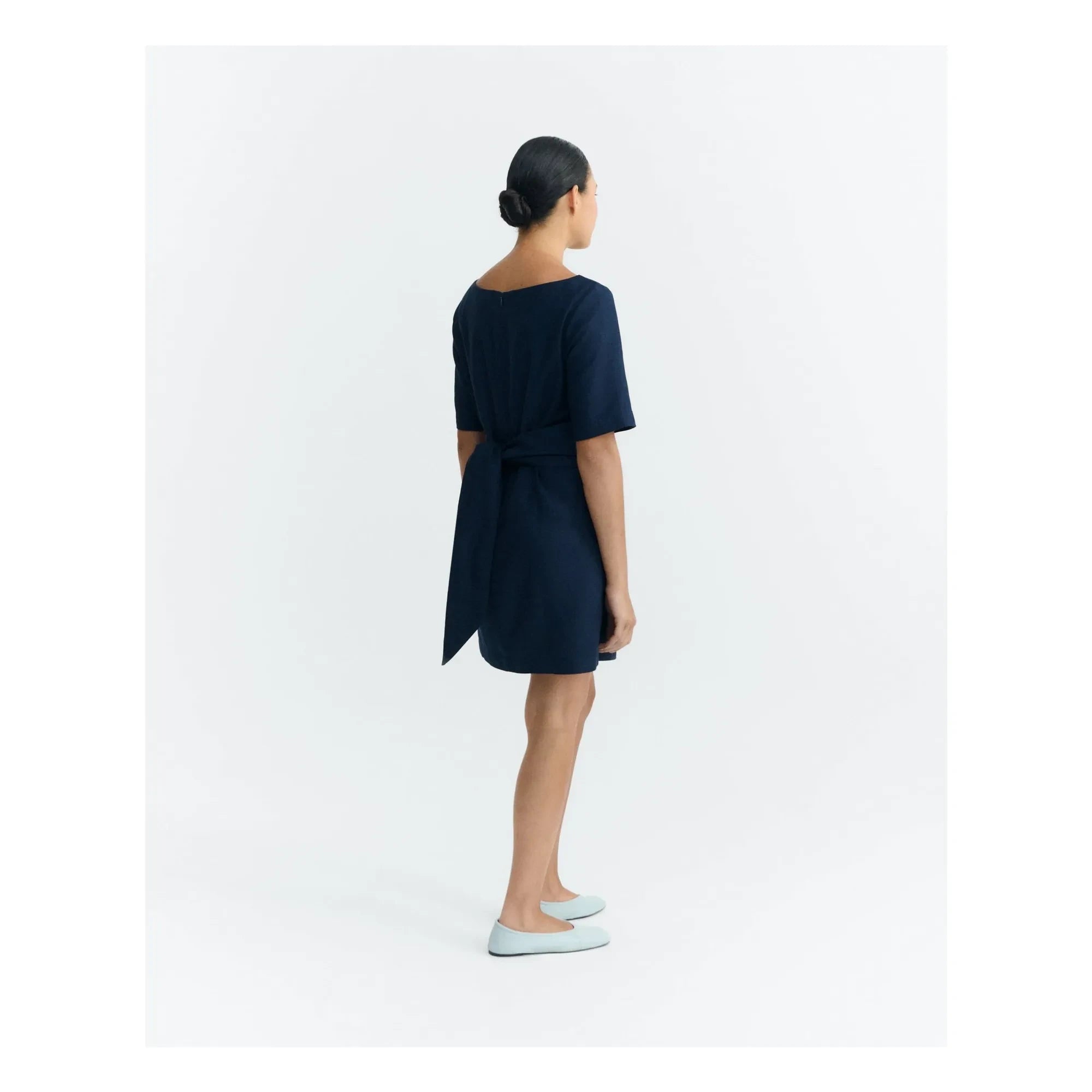 Thinking Mu - Kieran Kleid aus Bio-Baumwolle | Marine
