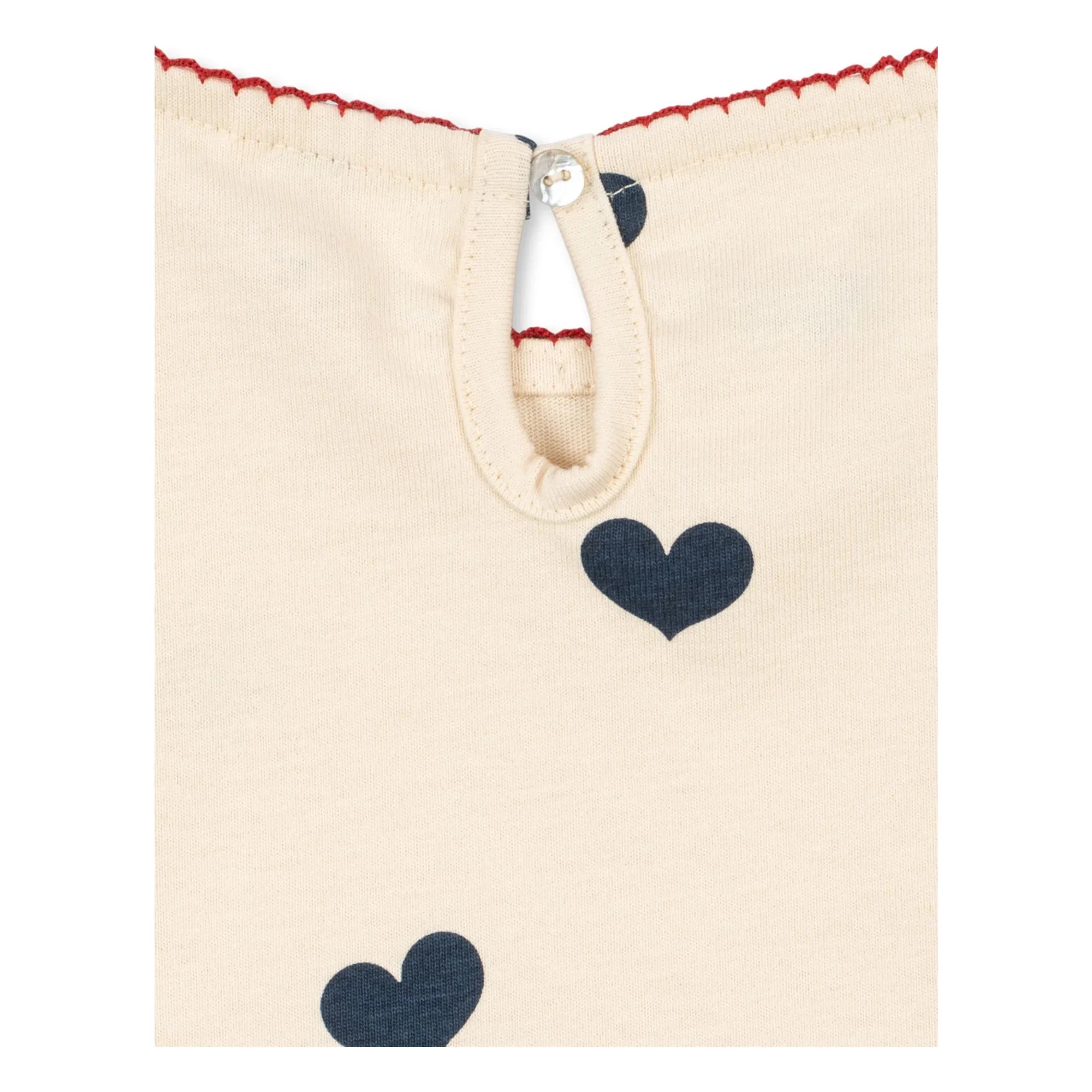 Konges Sløjd - Drey Cœurs Bio-Baumwoll-T-Shirt | Rosa