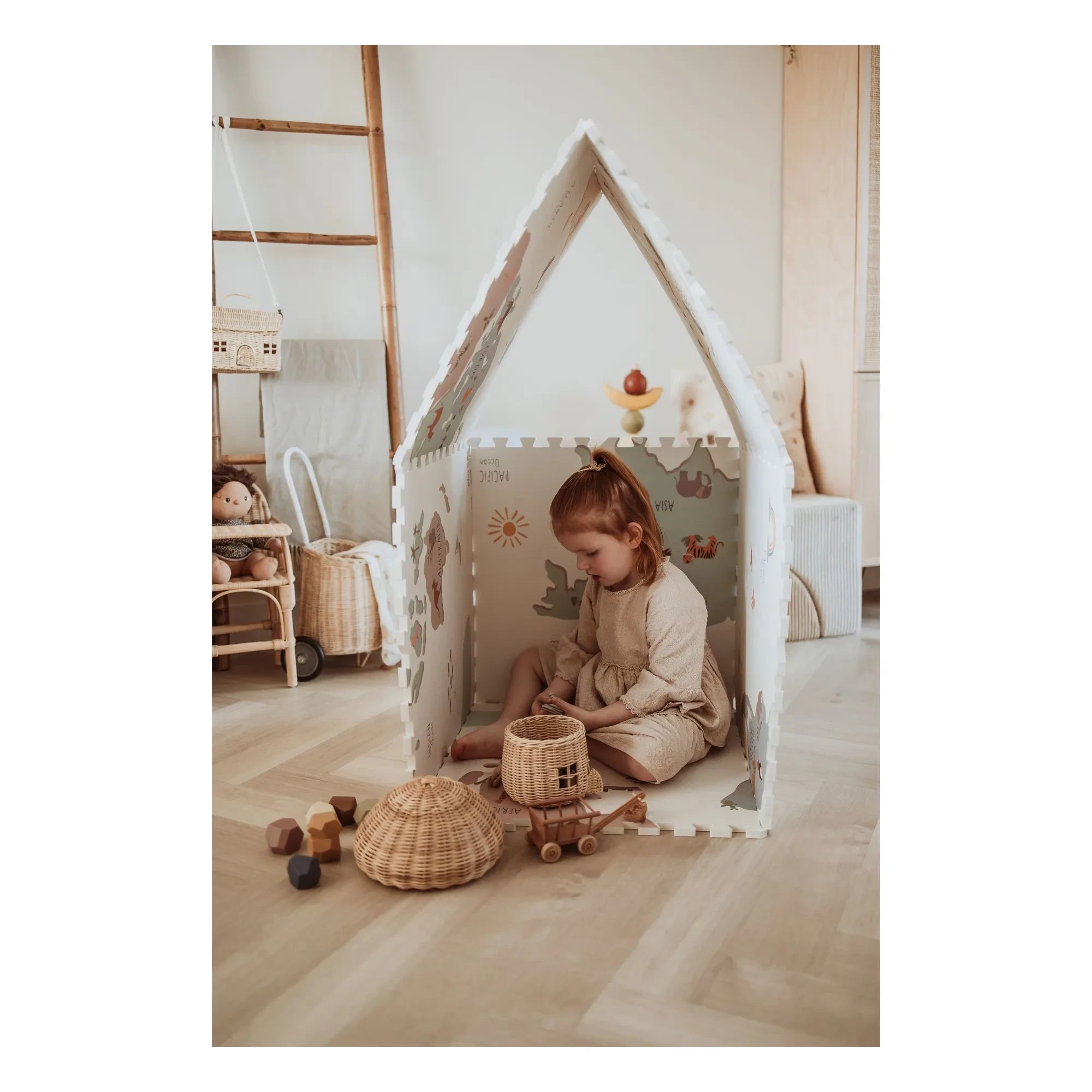 Play and Go - Tiloo modulare Spielmatte - Weltkarte