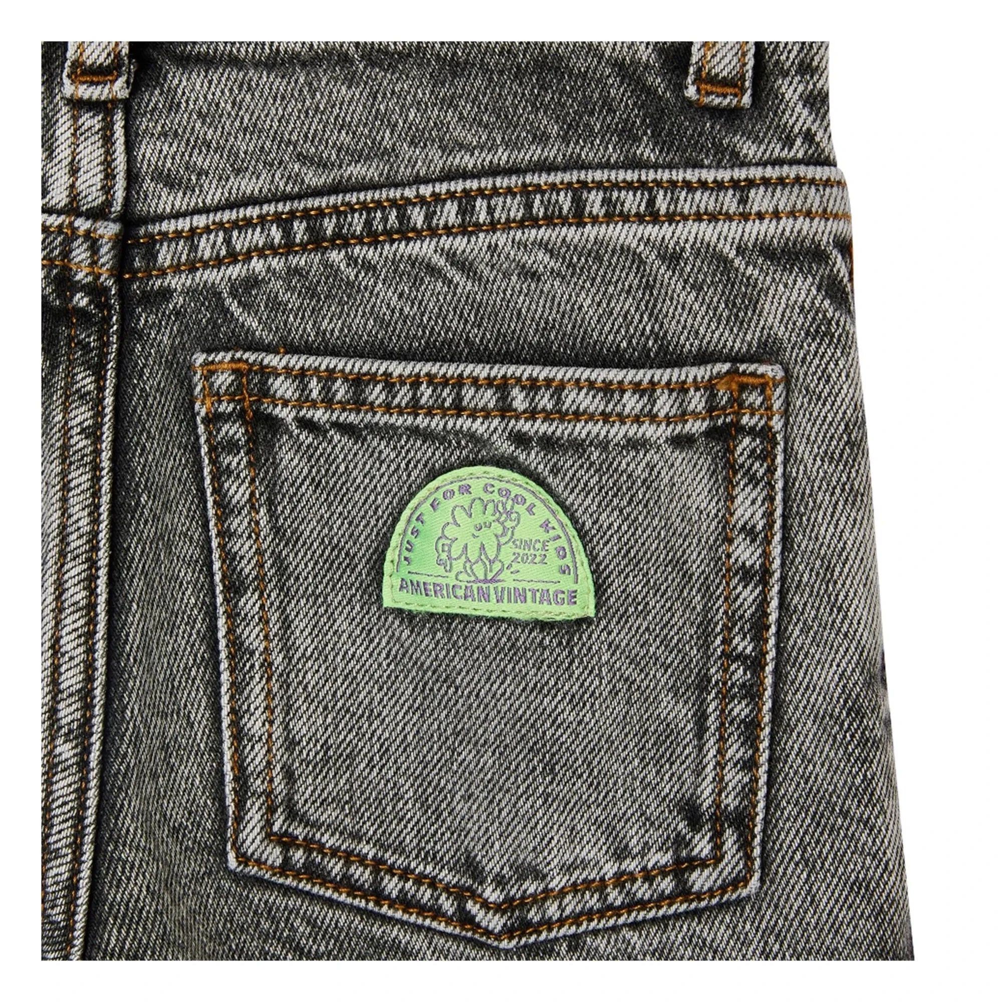 American Vintage - Jean Droit Yopday | Dunkelgrauer Denim