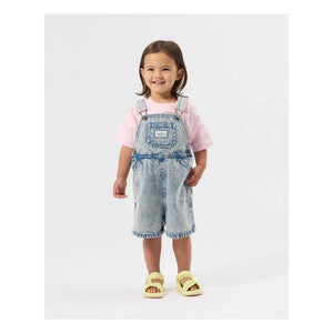 Goldie + Ace – Burton Vintage Kurze Latzhose | Denimblau
