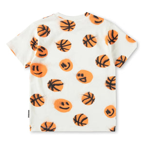 Molo – Riley Basketball T-Shirt aus Bio-Baumwolle | Weiß