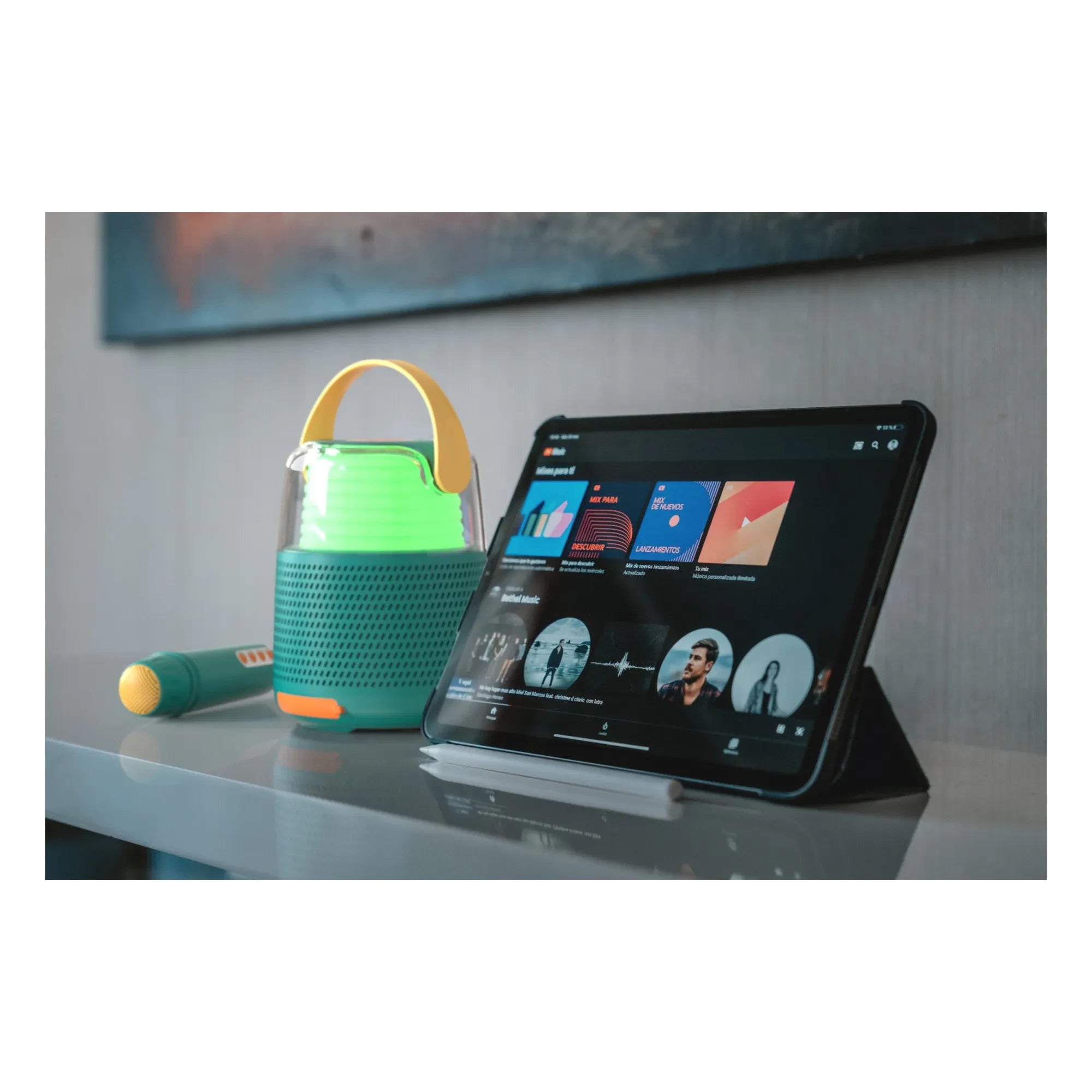 MOB - KS-80 Lautsprecher- und Karaoke-System | Blau
