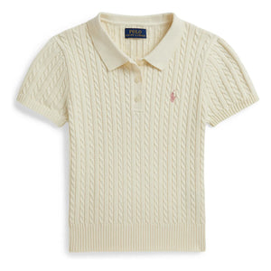 Ralph Lauren – Feinstrick-Poloshirt | Creme