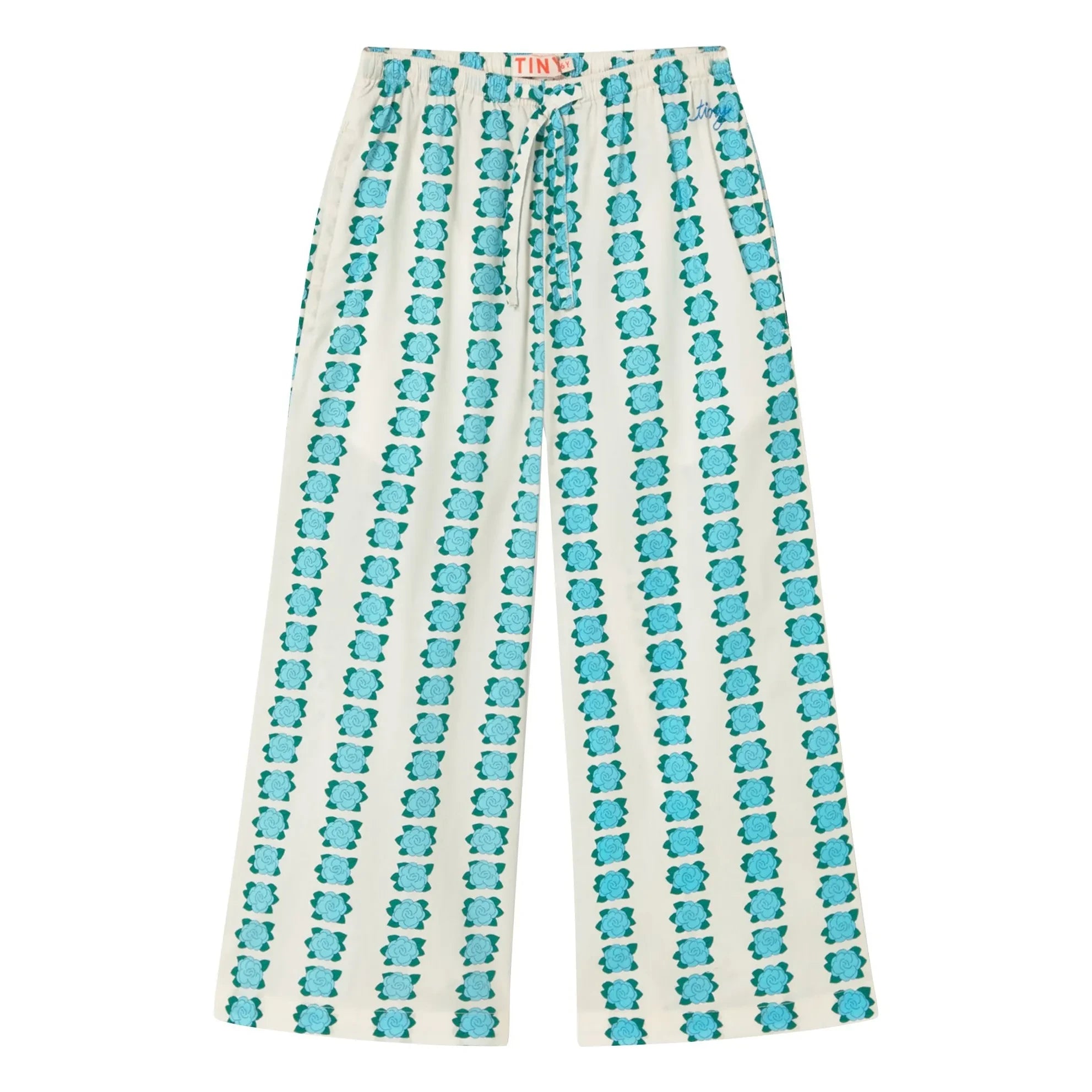 Tinycottons - Hose mit Blumenmuster | Weiß