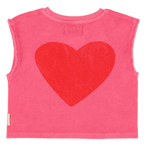 Piupiuchick - Love Bio-Baumwoll-Schwamm-Top | Fuchsia