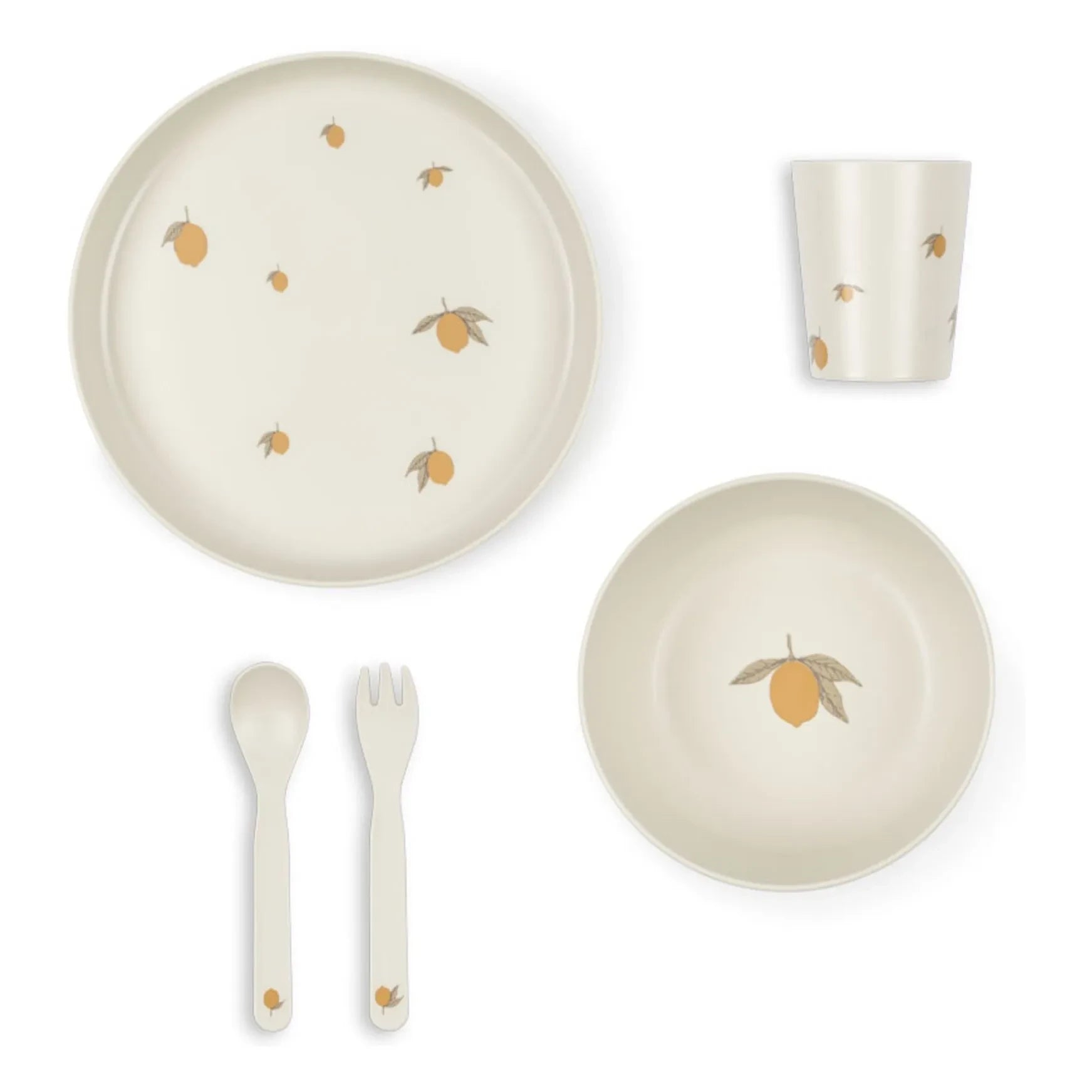 Konges Sløjd - Zitronen-Essgeschirr-Set | Beige