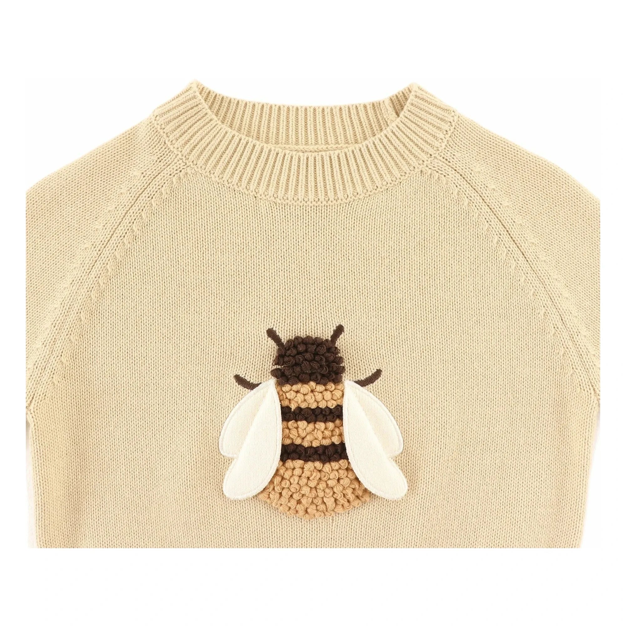 Donsje - Valenthe Abeille Bio-Baumwoll Pullover | Hellgelb