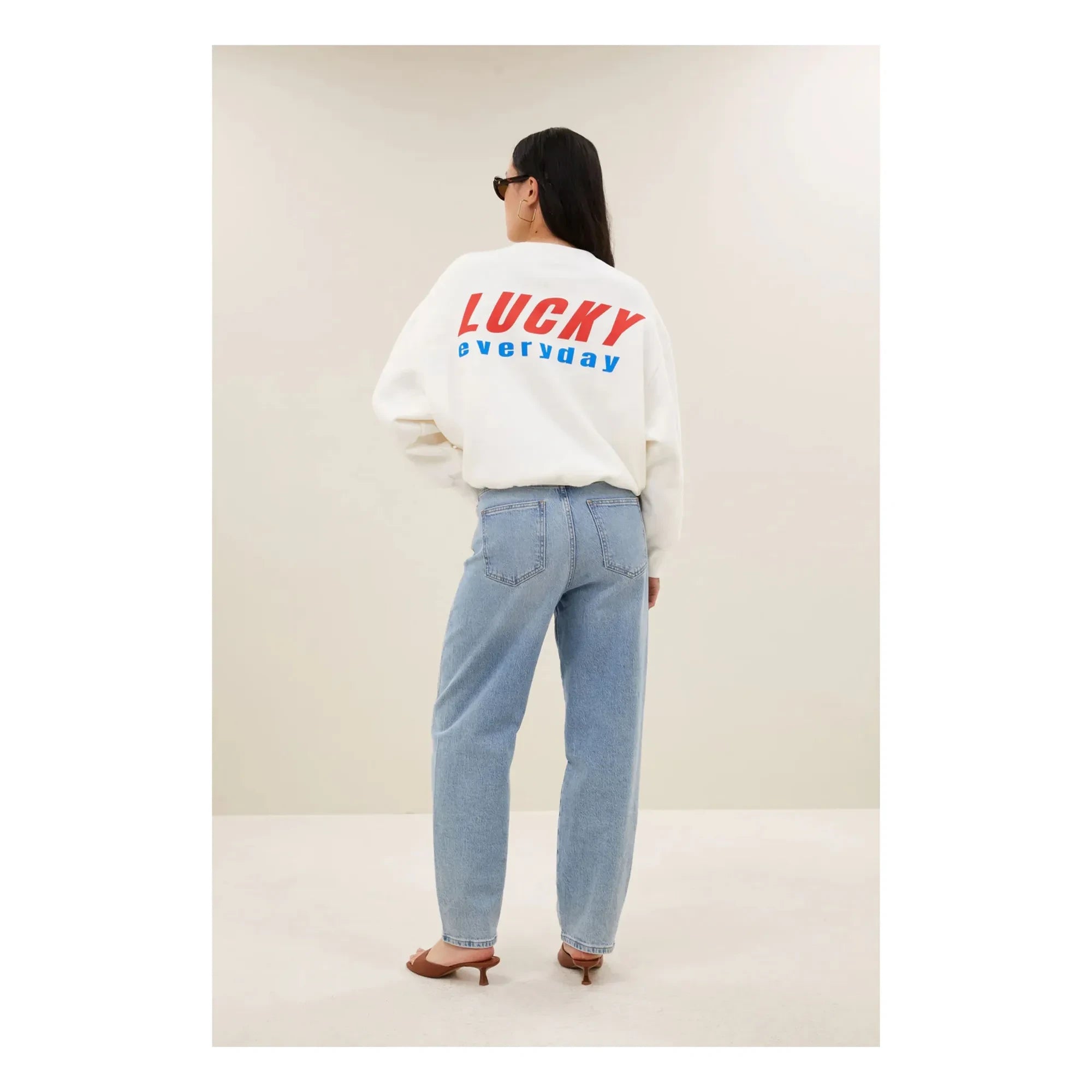 By Bar - Bibi Lucky Everyday Cotton Sweatshirt | Weiß