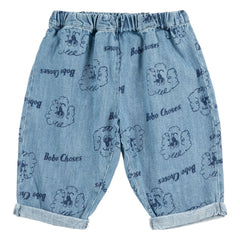 Bobo Choses - Bio-Baumwolle Baby Hund Jeanshose | Blau