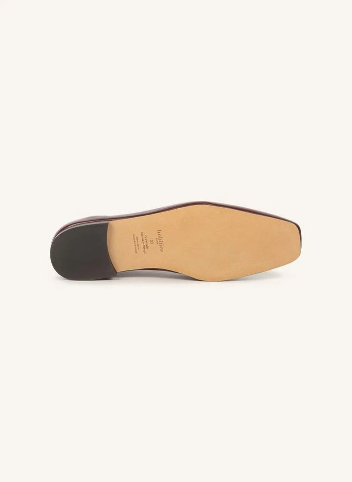 Bobbies - Edie Leder Ballerinas | Granat