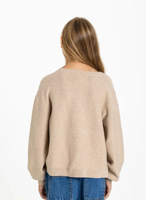 Smallable Kid - Shelly Pocket Kiss Wolle Pullover | Creme