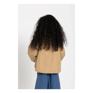 Hundred Pieces – Wasserabweisende Jacke mit Print | Beige