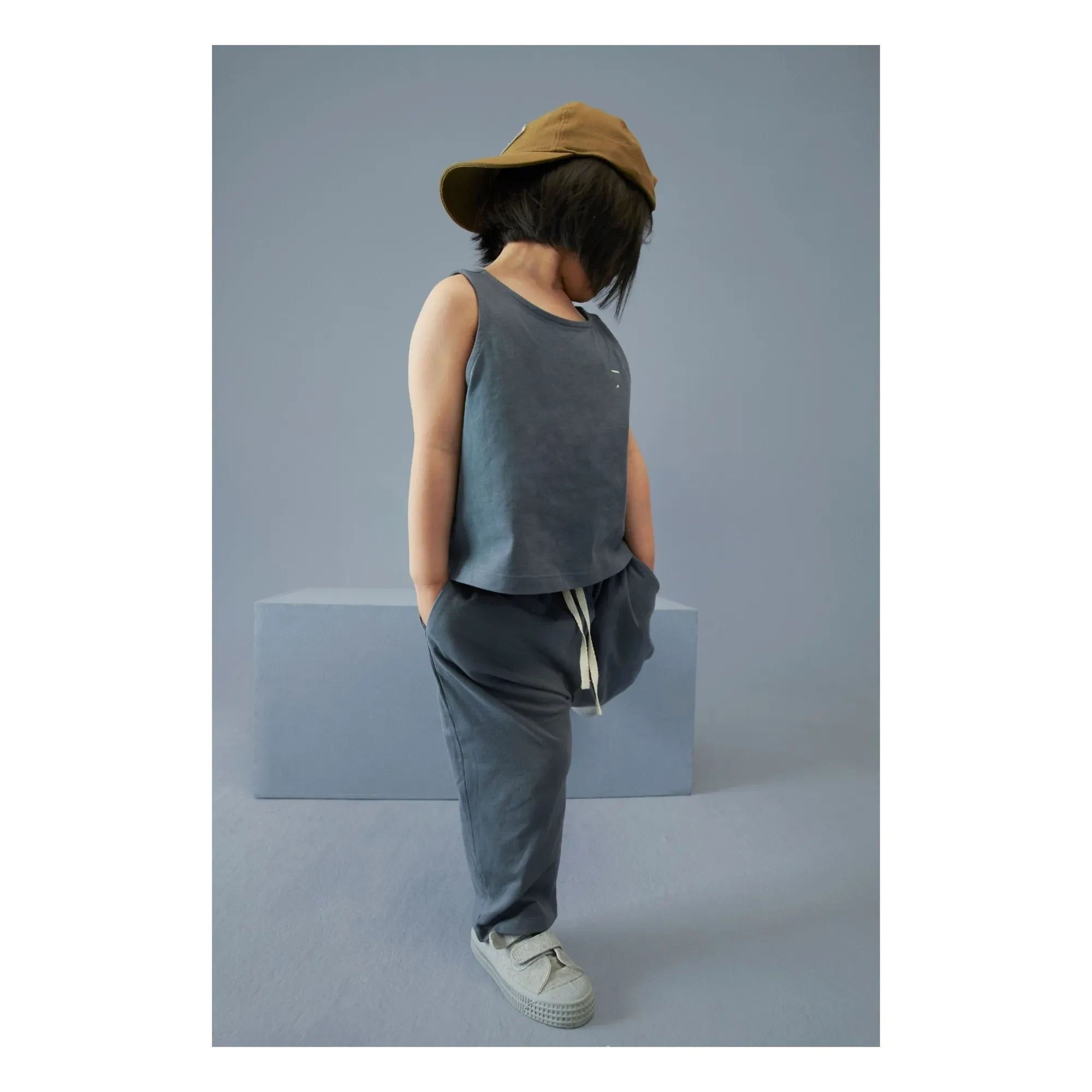 Gray Label - Hose aus Bio-Baumwolle | Graublau