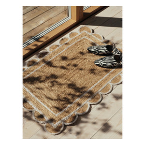 Broste Copenhagen - Jute-Fußmatte mit Austernmuscheln | Natur