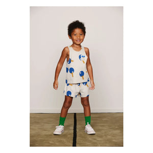 Mini Rodini – Bio-Baumwolle Ping Pong Shorts | Grau
