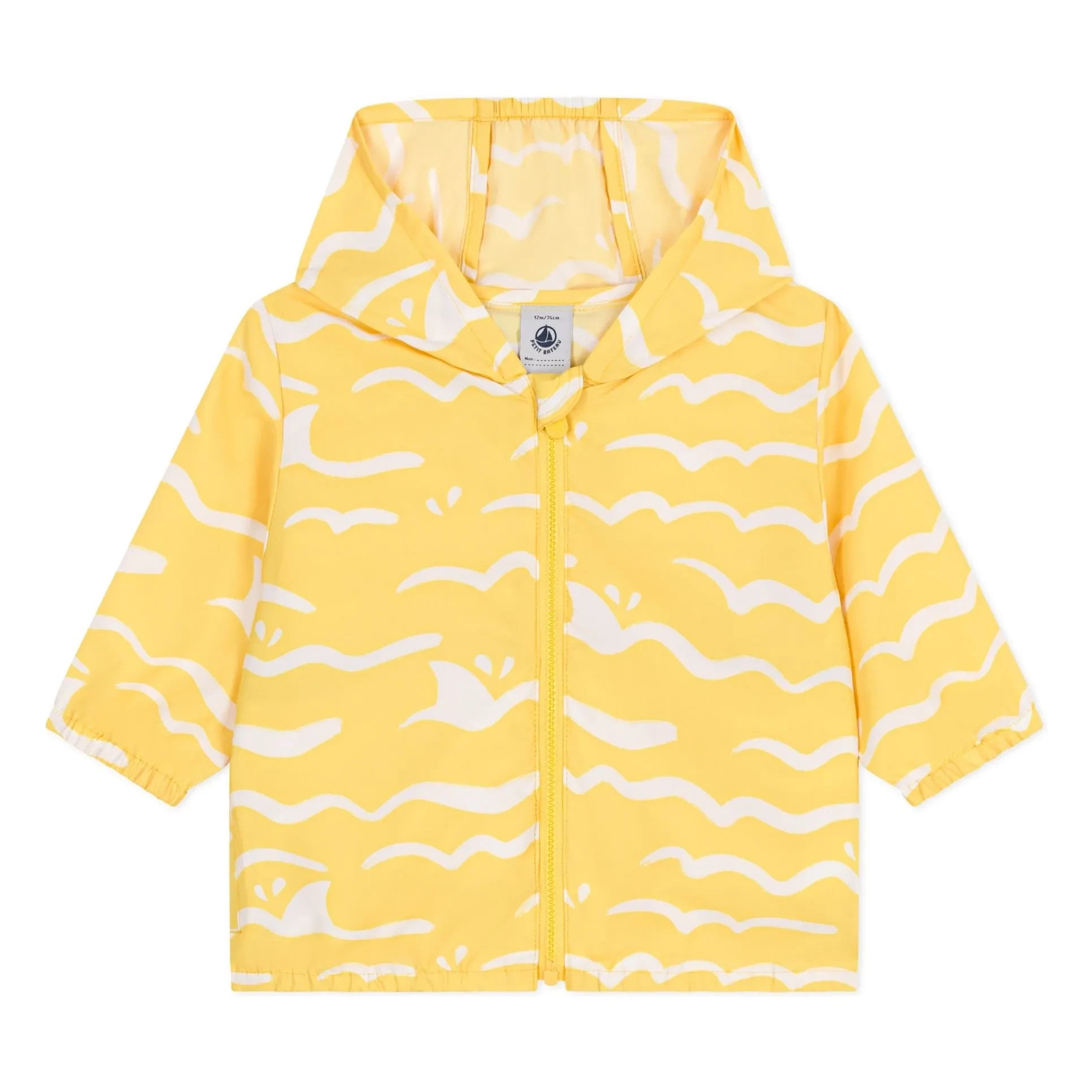 Petit Bateau - Barcelle Jacke aus recyceltem Material | Senfgelb