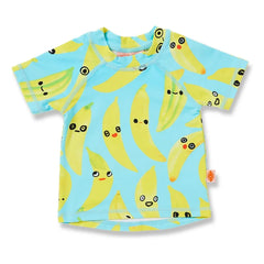 Halcyon Nights - Anti-UV Badeshirt Banana Recycelte Fasern | Türkis