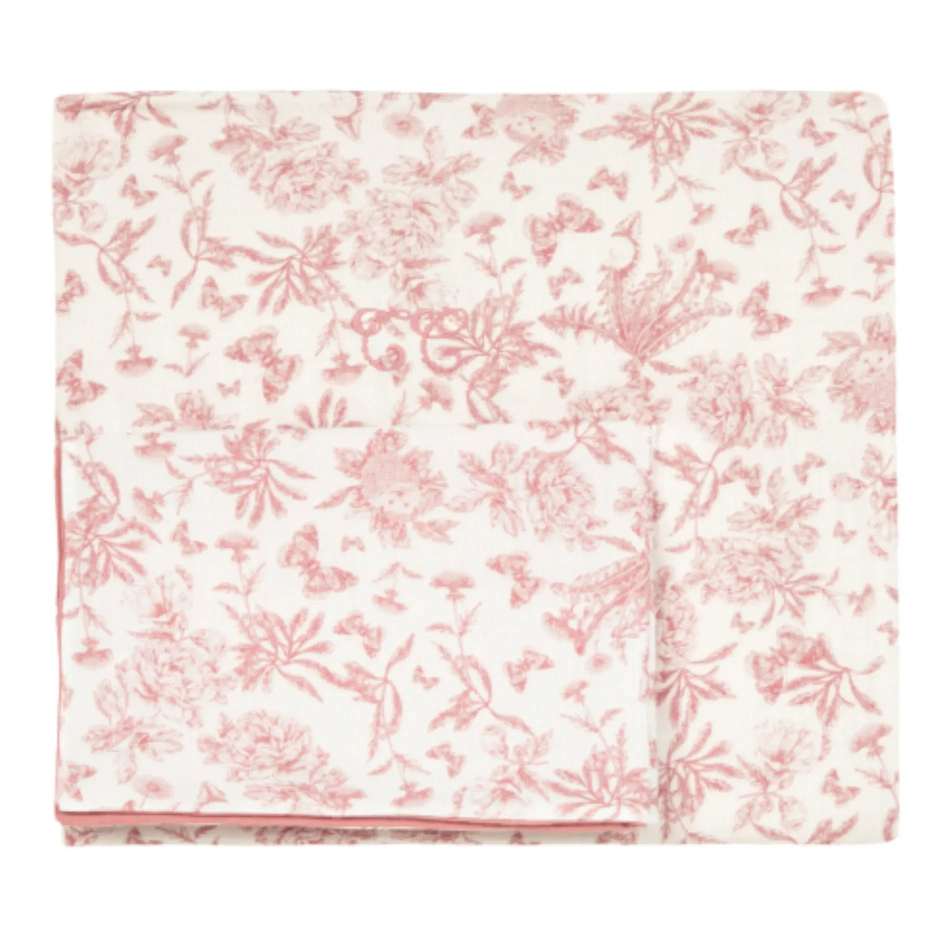 Tartine et Chocolat - Bettwäsche Toile de Jouy | Pfirsich