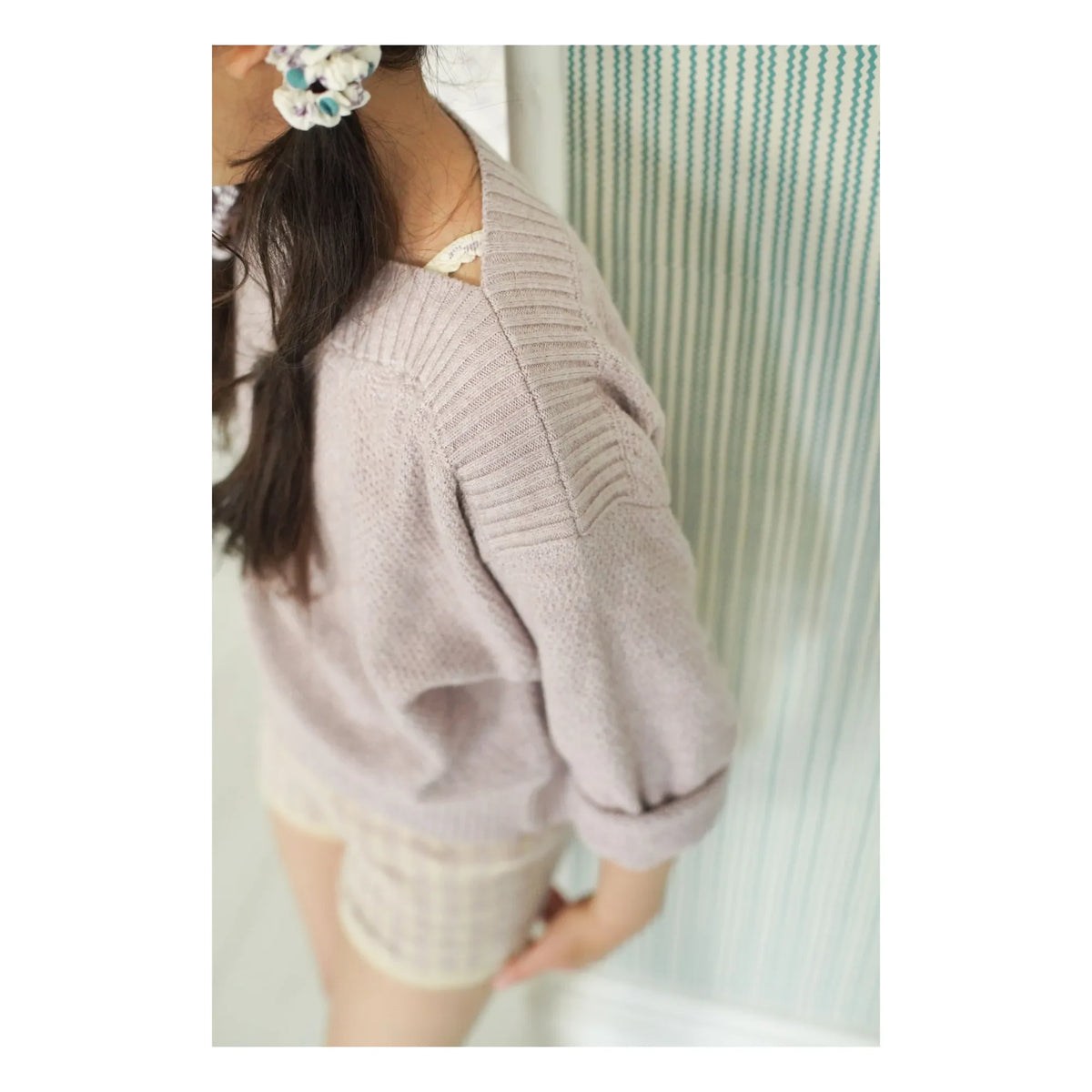 Soor Ploom - Lacey Shorts Kariert Bio-Baumwolle | Pflaume
