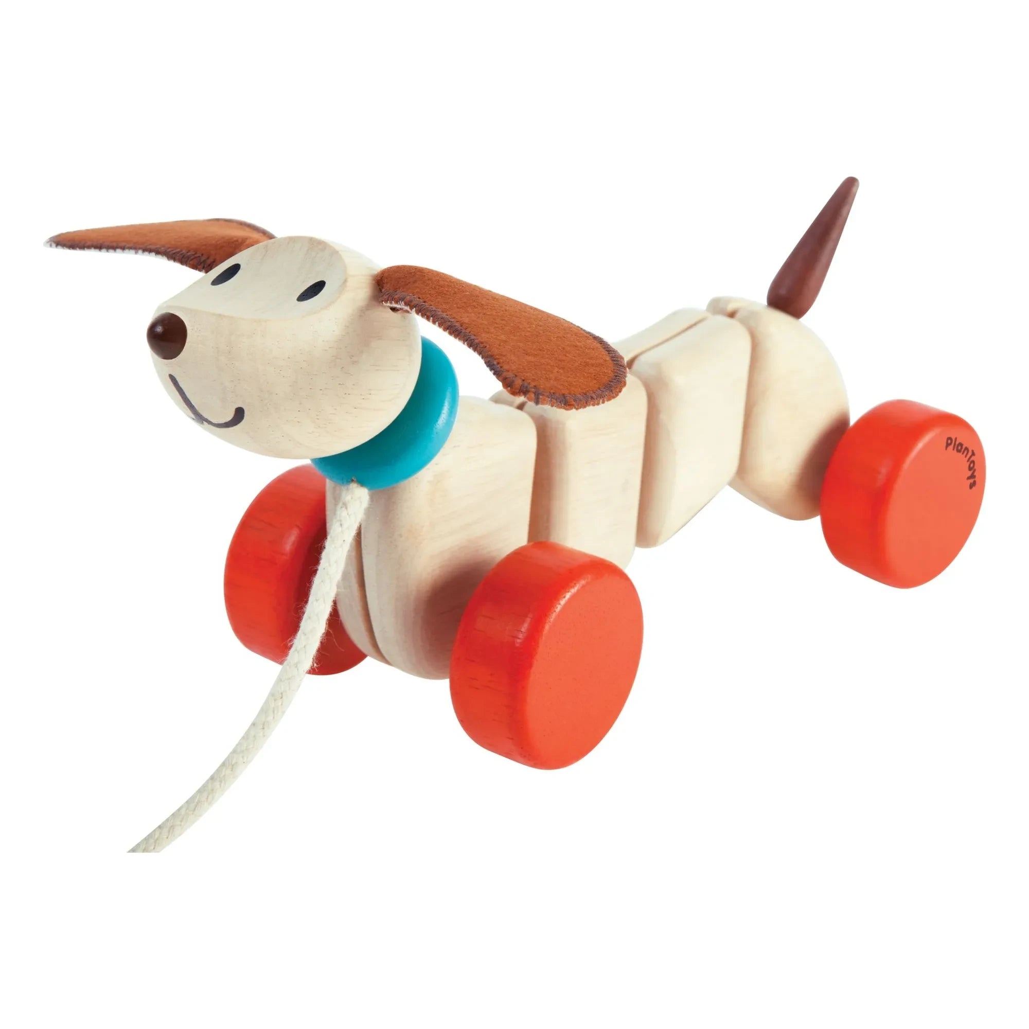 Plan Toys - Nachziehtier Hund Teak