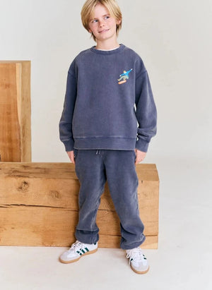 AO76 - Jogger Roman SW Recycelte Baumwolle | Kohlegrau