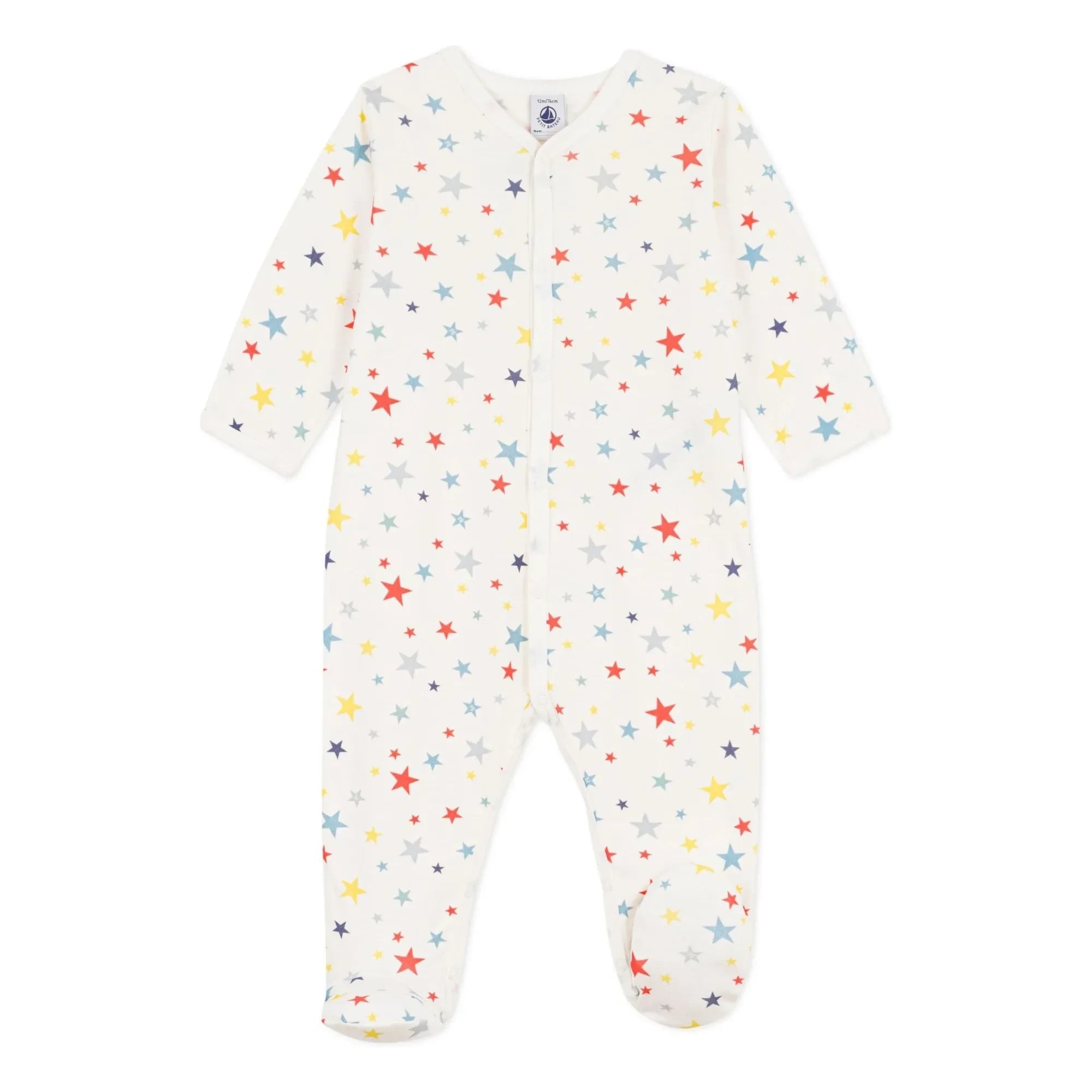 Petit Bateau - Strampler mit Sternen | Weiß