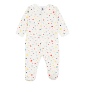 Petit Bateau - Strampler mit Sternen | Weiß