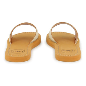 Chloé - Logo-Sandalen | Weiß