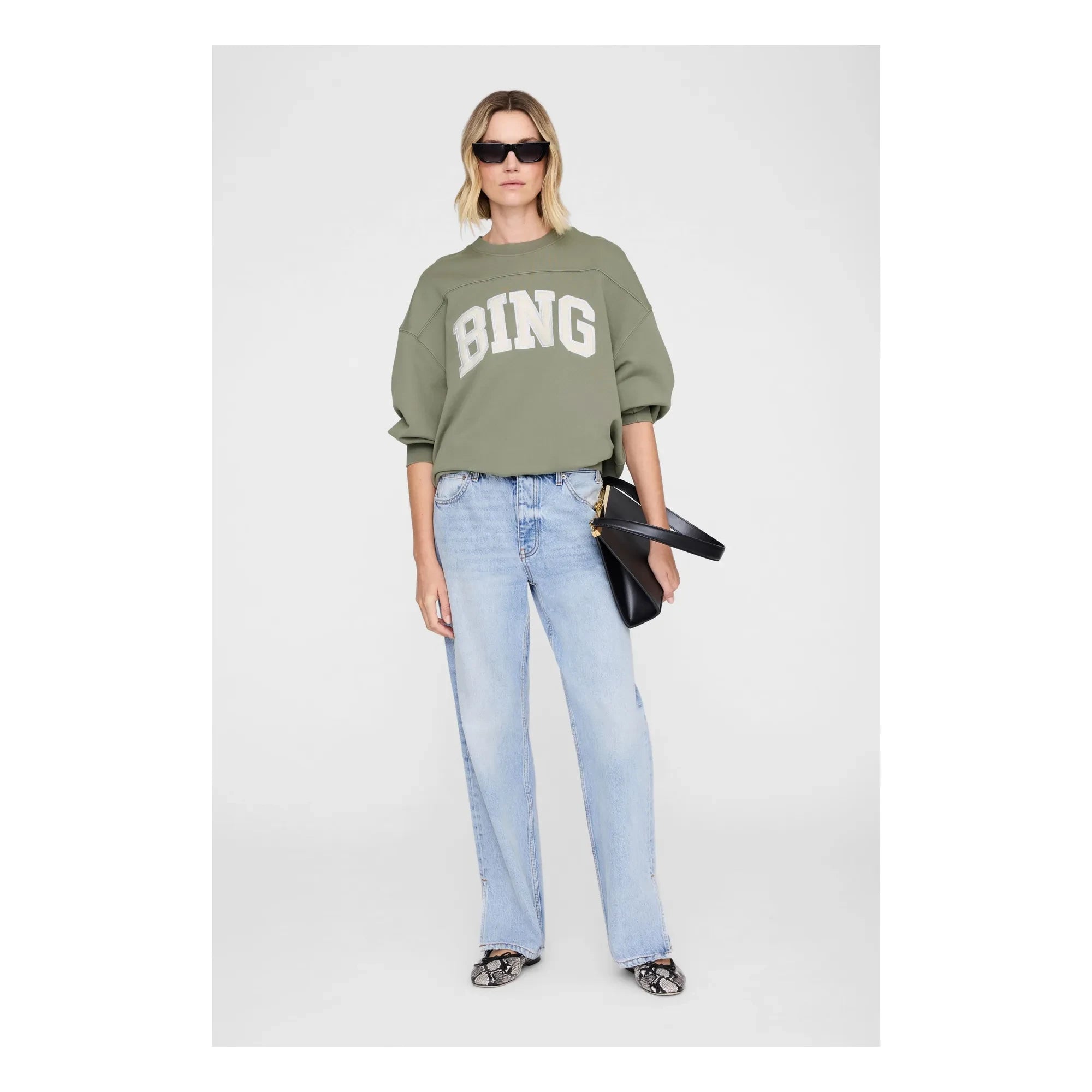 Anine Bing - Trenton Bing Sweatshirt | Olivgrün