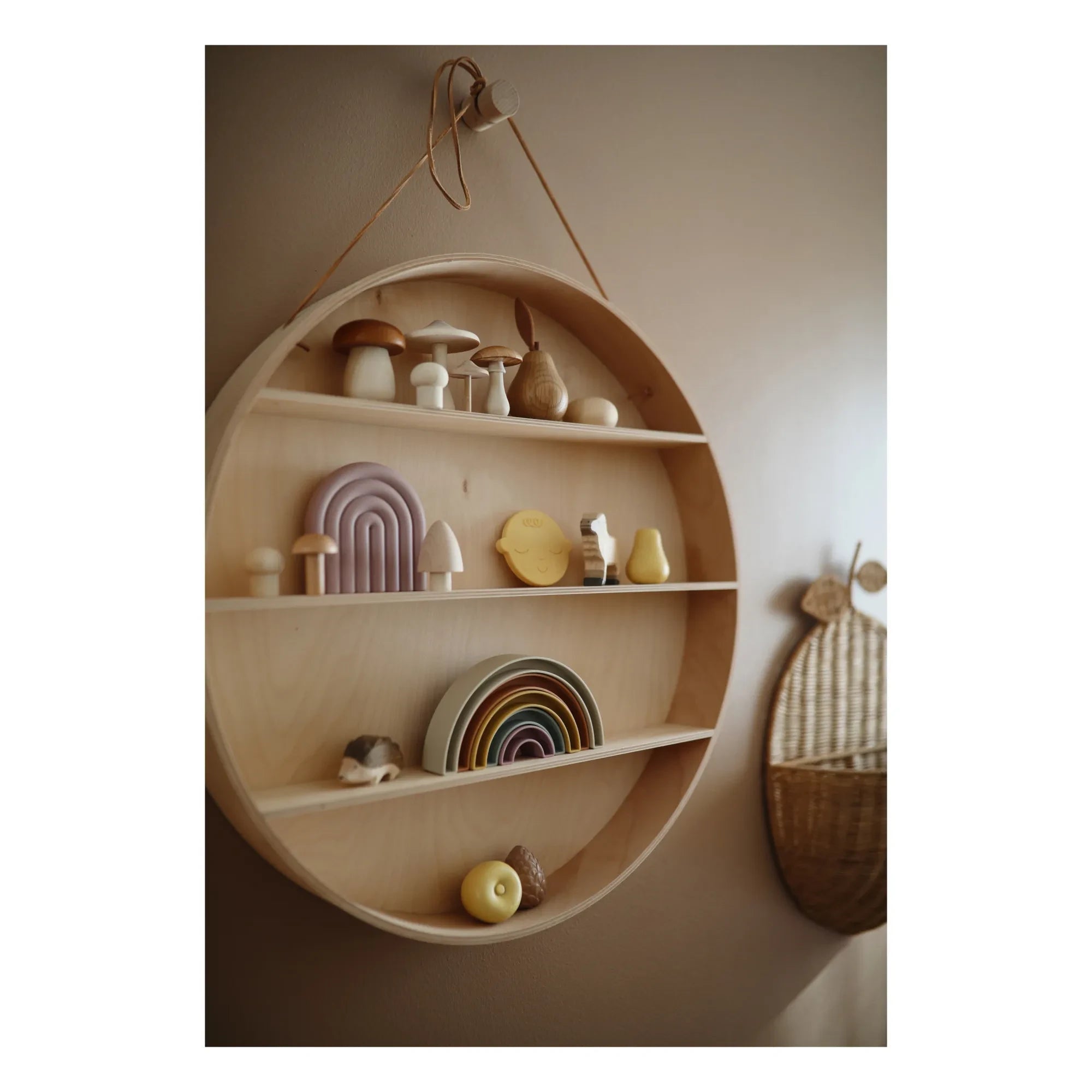 Mushie - Stapelbarer Regenbogen | Beige